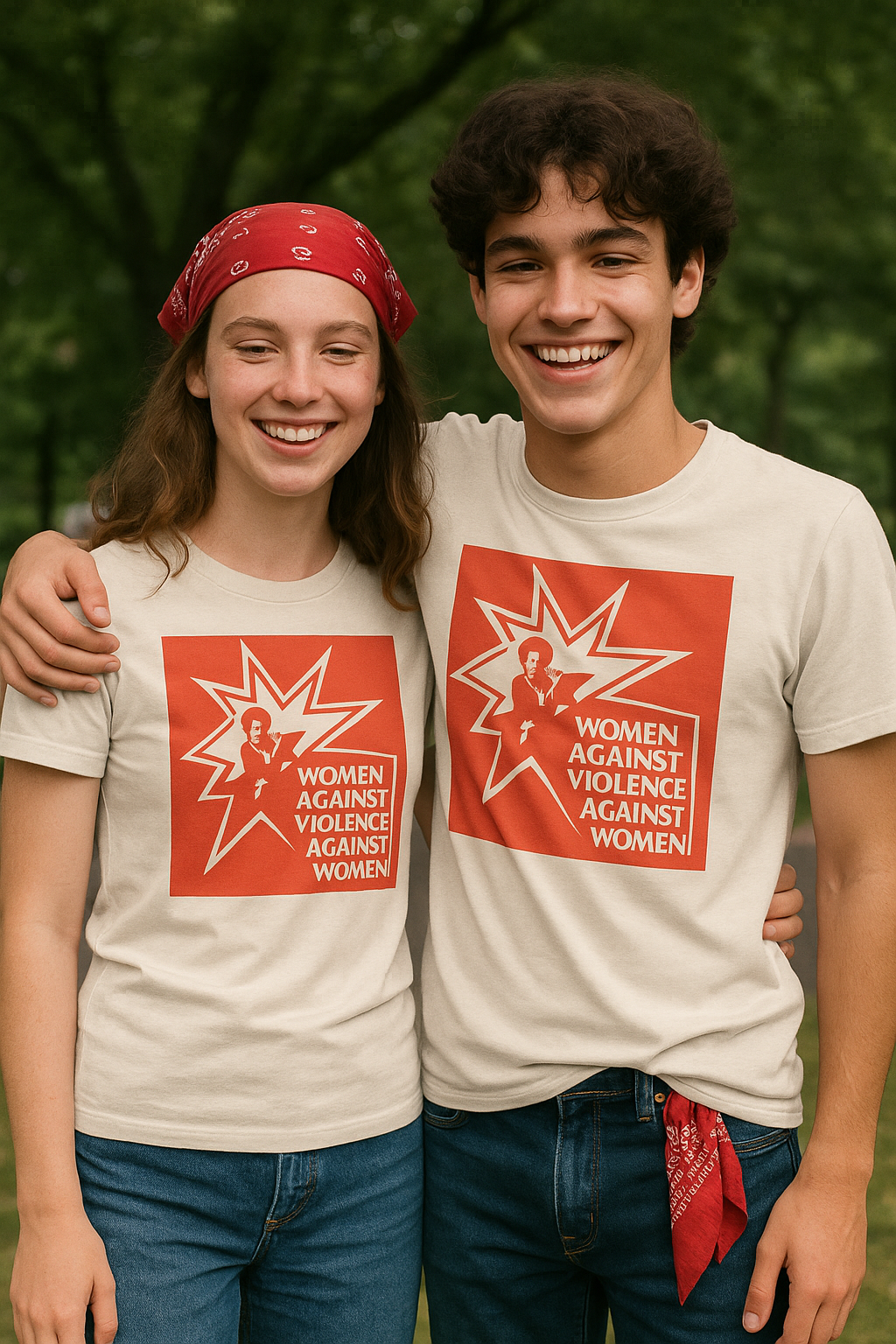 "Women against violence against women" short sleeve unisex youth T-Shirt