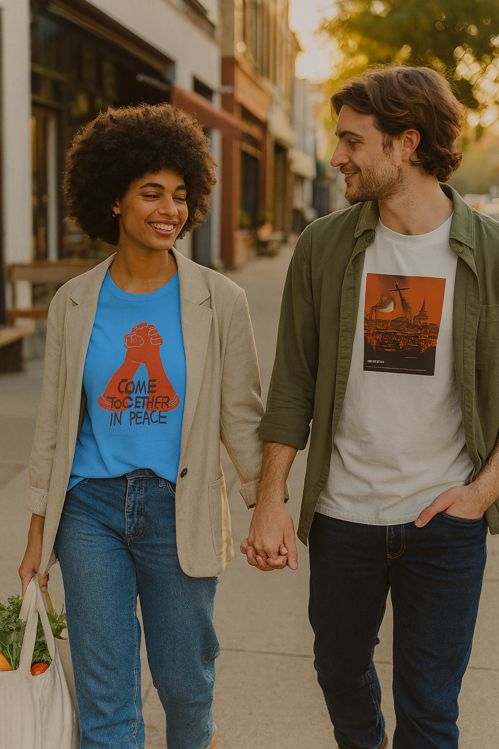 "Come together in peace" unisex classic tee