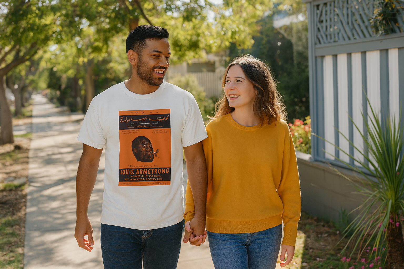 "Louis Armstrong concert poster" Unisex classic tee